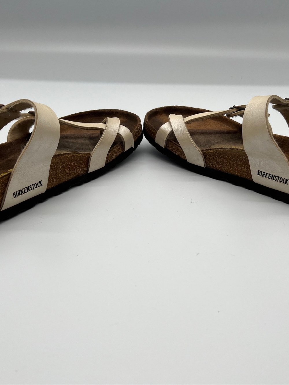 Birkenstock Mayari Pearly Cream Sandals Size: Women's 8 - Picture 2 of 6